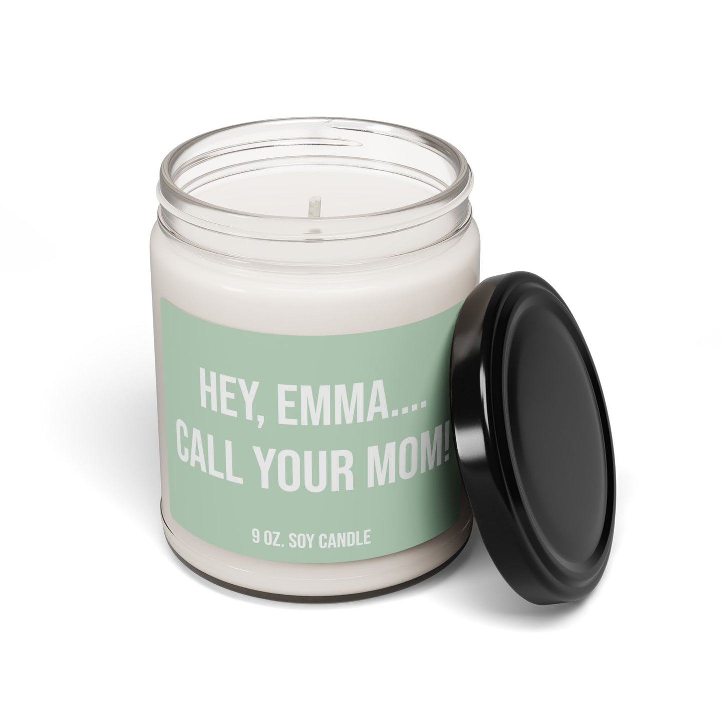 Soy Candle - Funny Personalized Call Your Mom Candle, College Student Gift