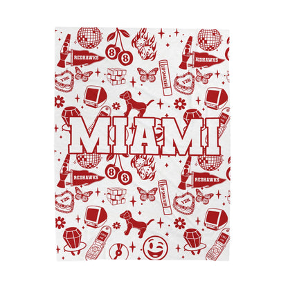 Custom Y2K School or Mascot Name Blanket