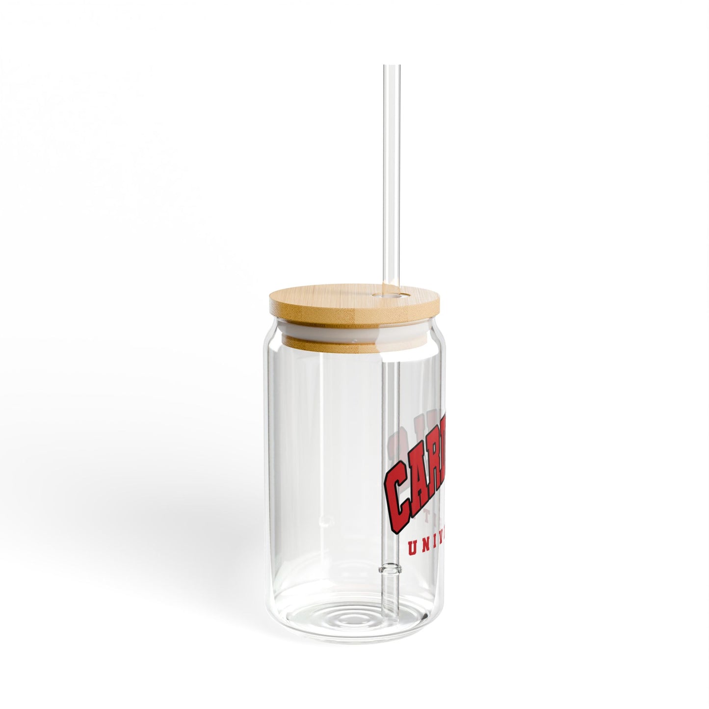 Custom College Merch Glass Tumbler 16 oz, ANY College or Logo