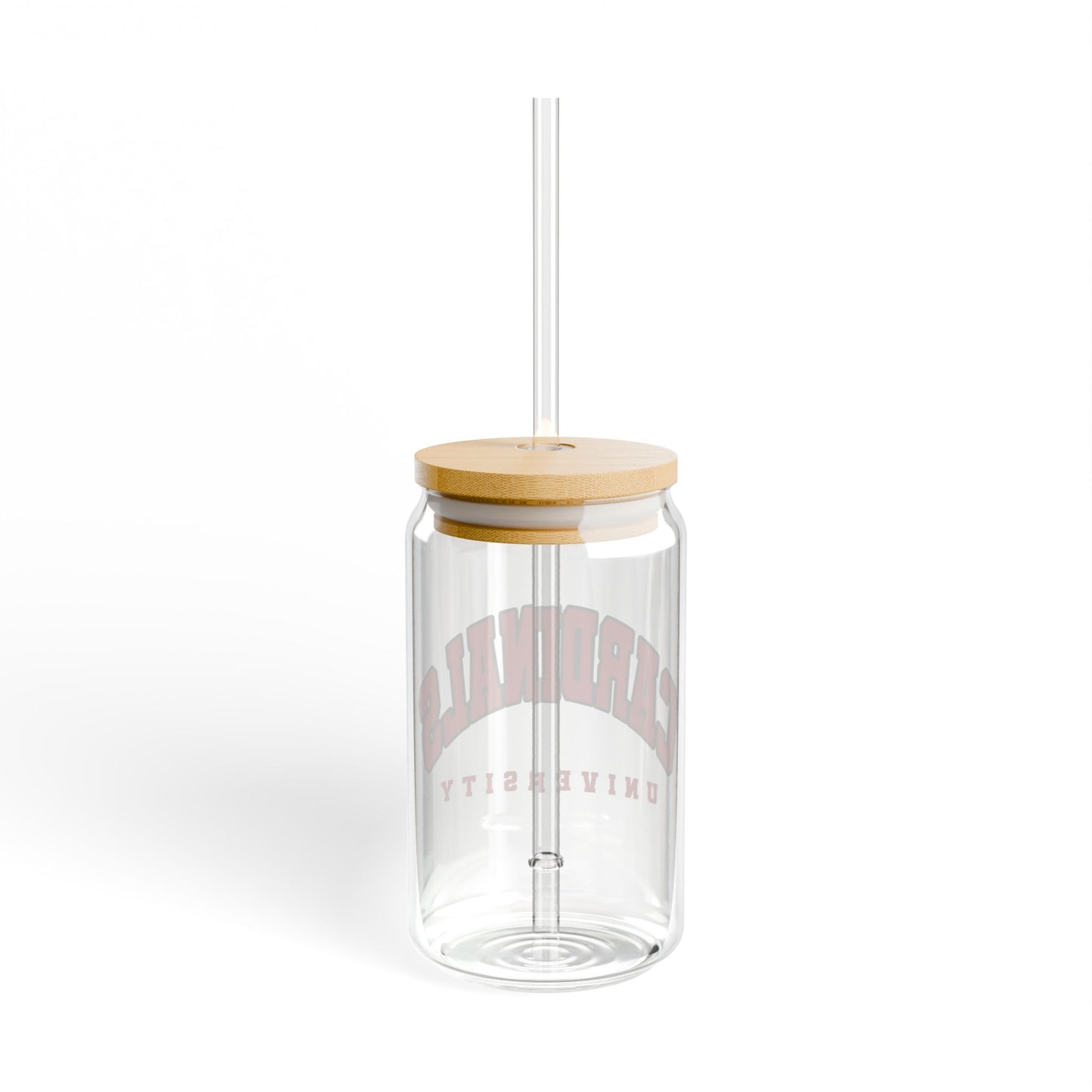 Custom College Merch Glass Tumbler 16 oz, ANY College or Logo