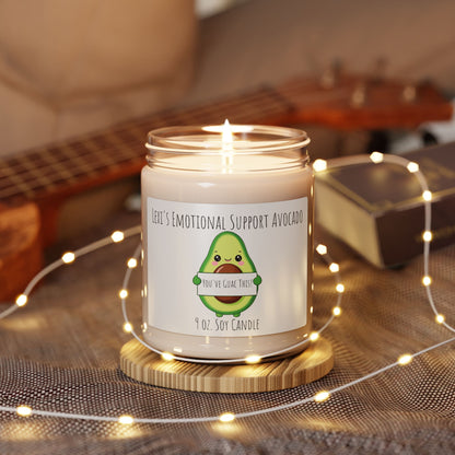 Emotional Support Avocado Soy Candle