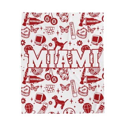 Custom Y2K School or Mascot Name Blanket