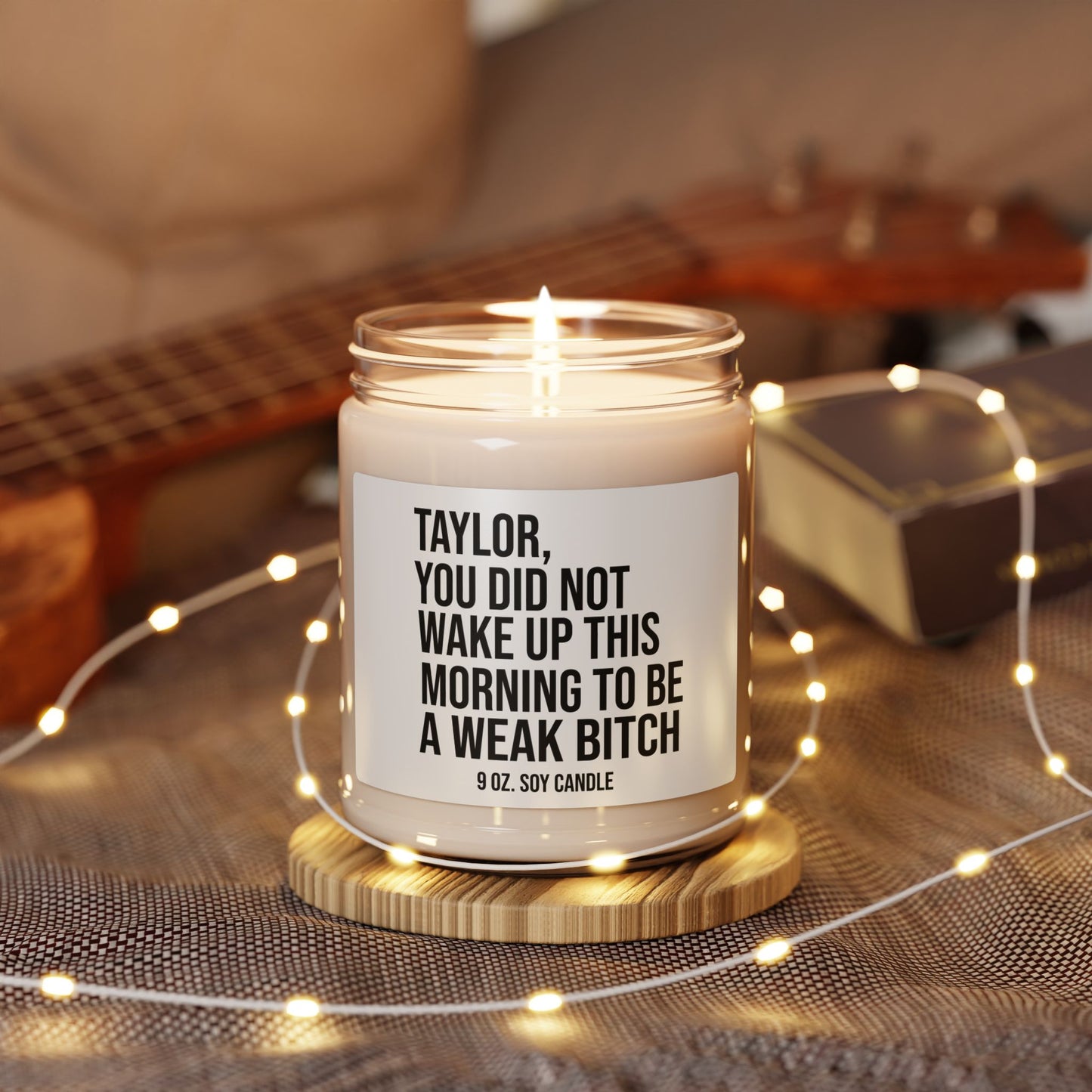Candle - Funny College Student Gift - 9oz Scented Soy Candle - Not a Weak Bitch Candle