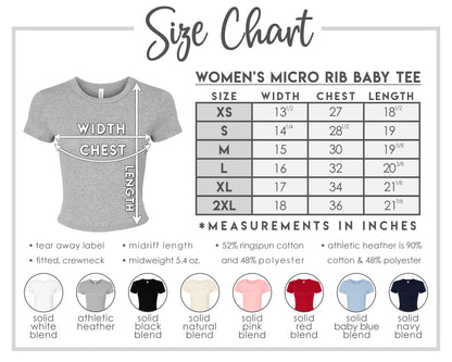 College Crop Top - Any School or University Name