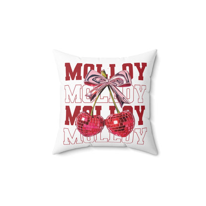 Cherries College Pillow - Customize With School Details