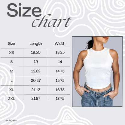 Custom College Crop Tank Top - Any School or University Name