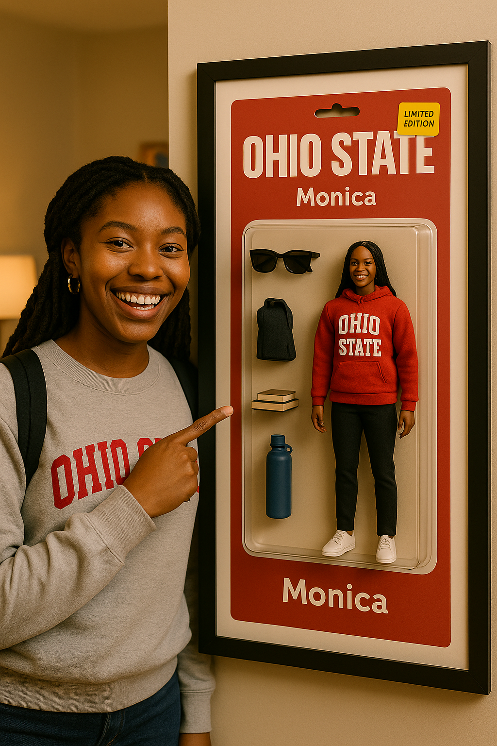 Custom University Action Figure - Digital Download Only - No Physical Product Will Be Sent