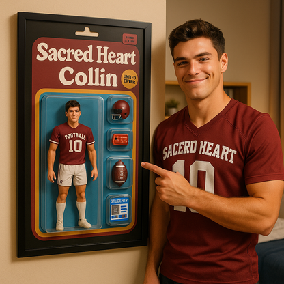 Custom University Action Figure - Digital Download Only - No Physical Product Will Be Sent