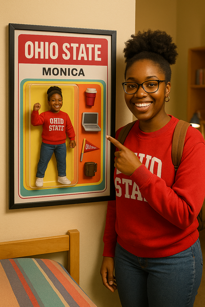 Custom University Action Figure - Digital Download Only - No Physical Product Will Be Sent