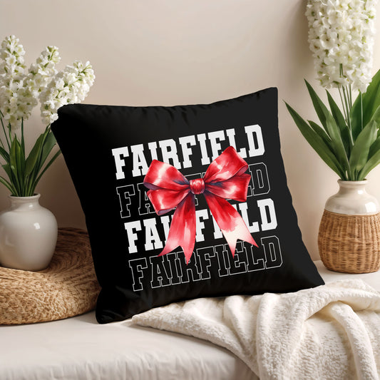 College Mascot Coquette Custom Pillow, ANY School Name Merch