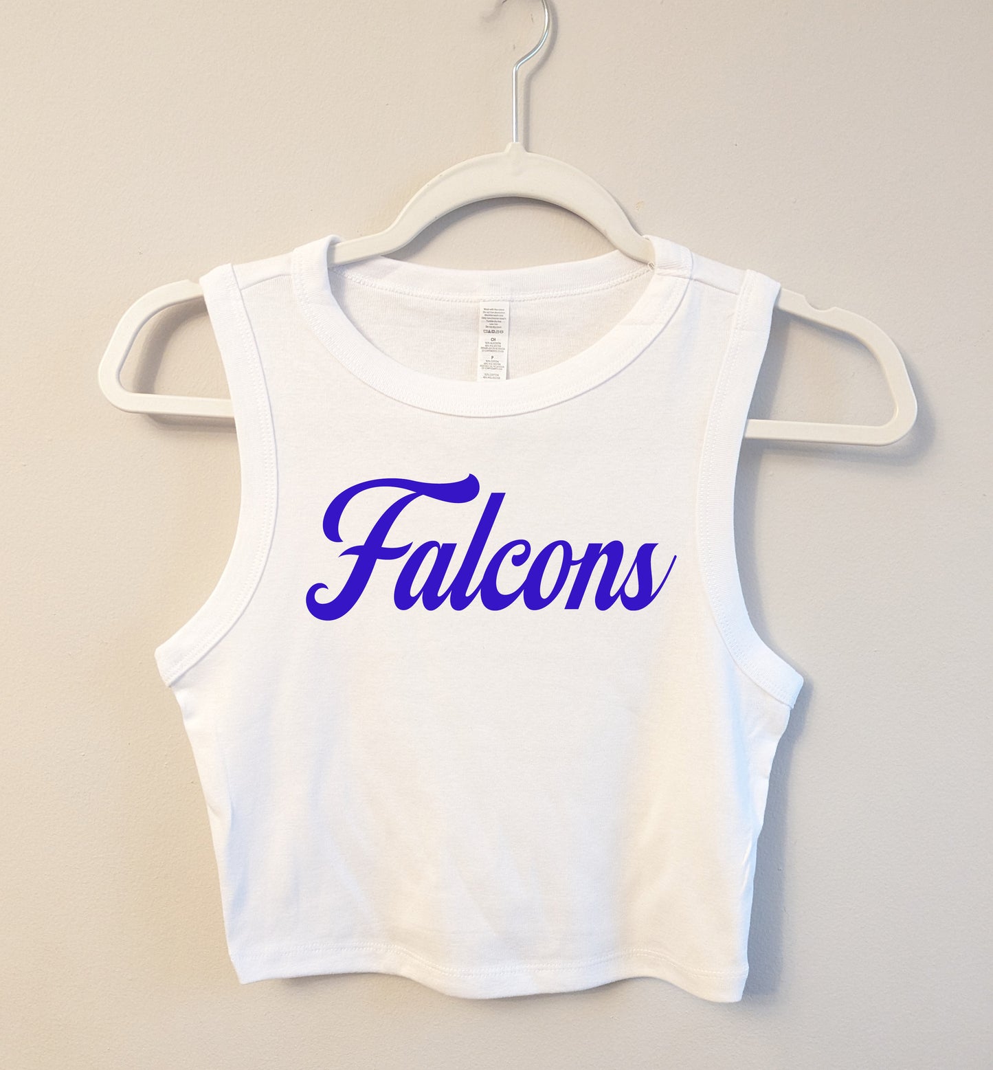 Custom Mascot Crop Tank Top - Any School or University Name