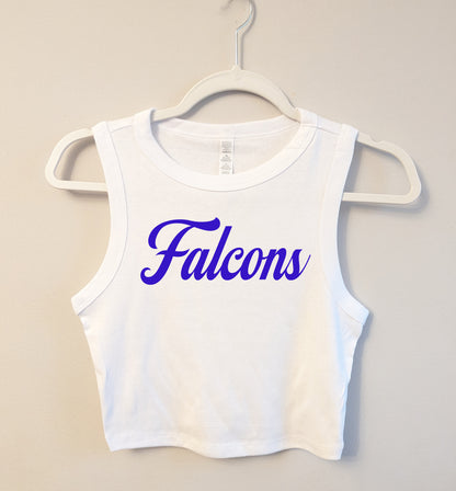 Custom Mascot Crop Tank Top - Any School or University Name