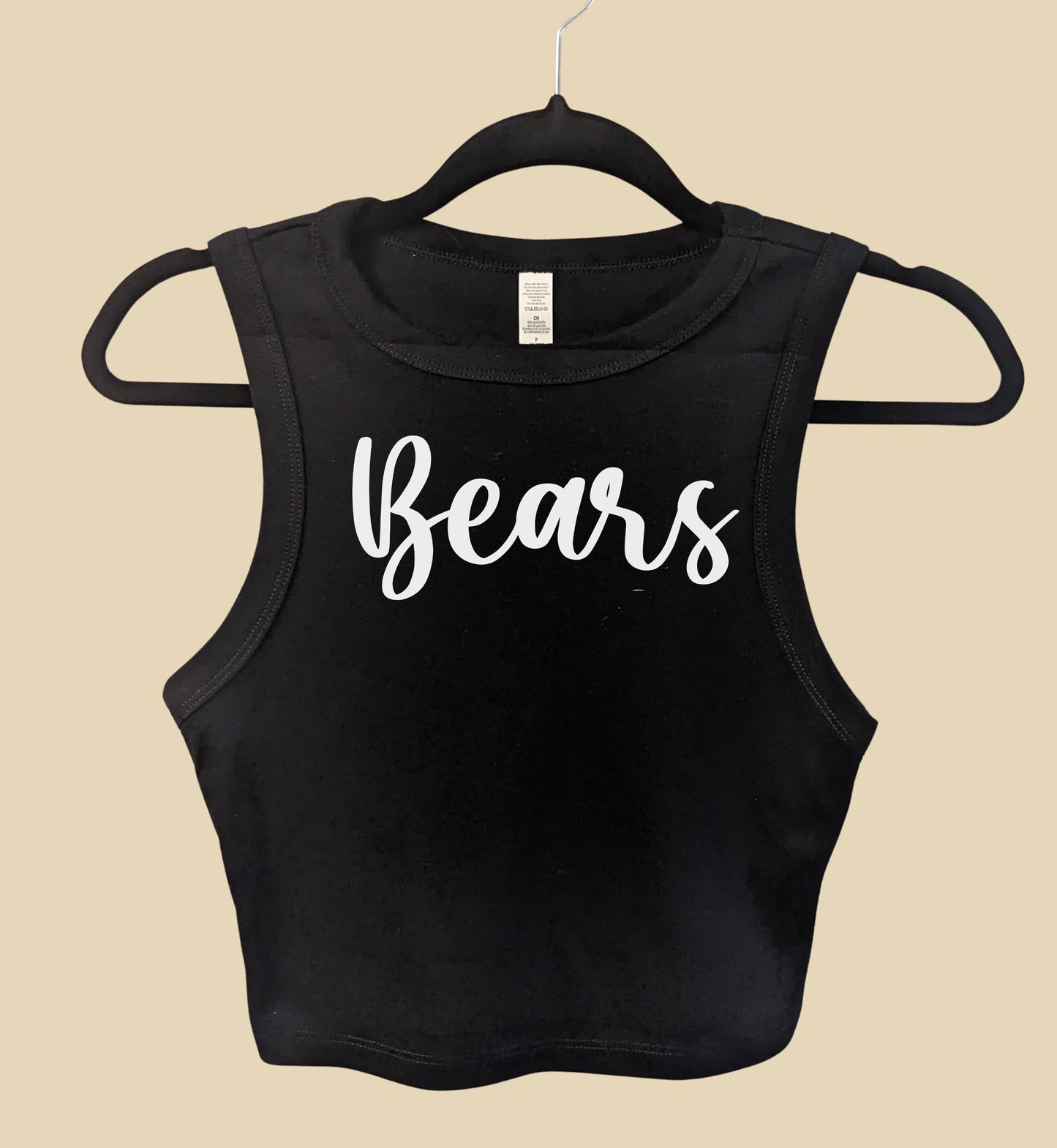 Custom Mascot Crop Tank Top - Any School or University Name