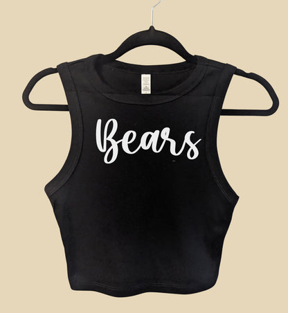 Custom Mascot Crop Tank Top - Any School or University Name