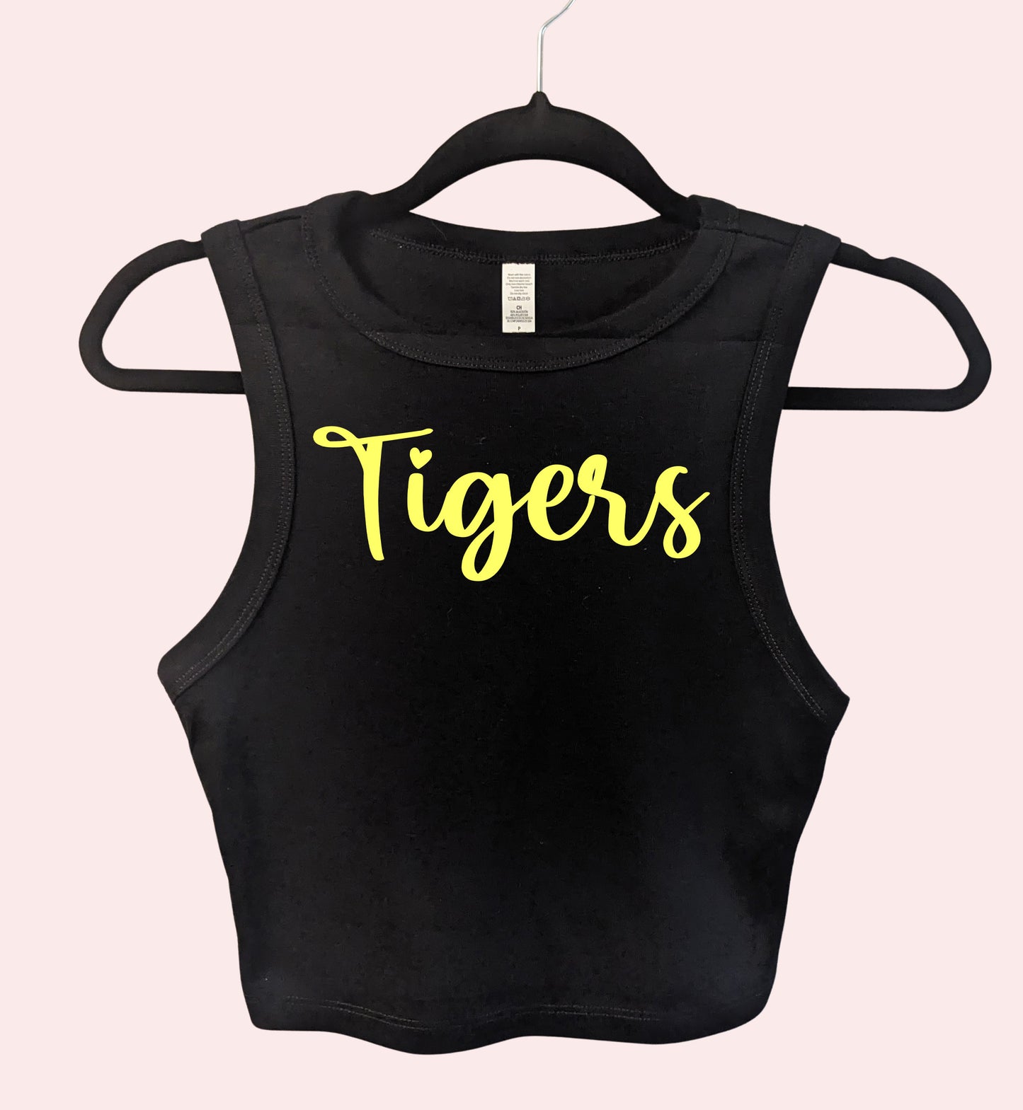 Custom Mascot Crop Tank Top - Any School or University Name