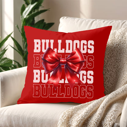 College Mascot Coquette Custom Pillow, ANY School Name Merch